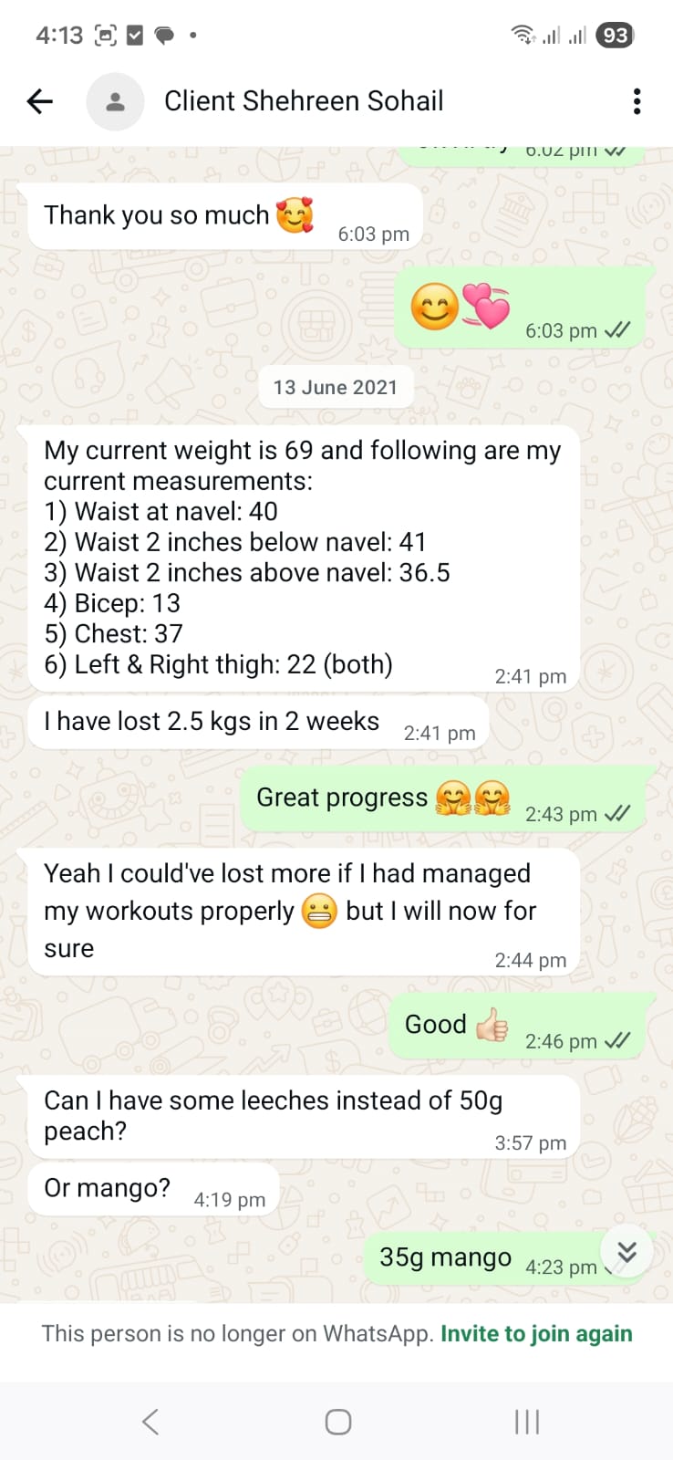 NutriZaika client result