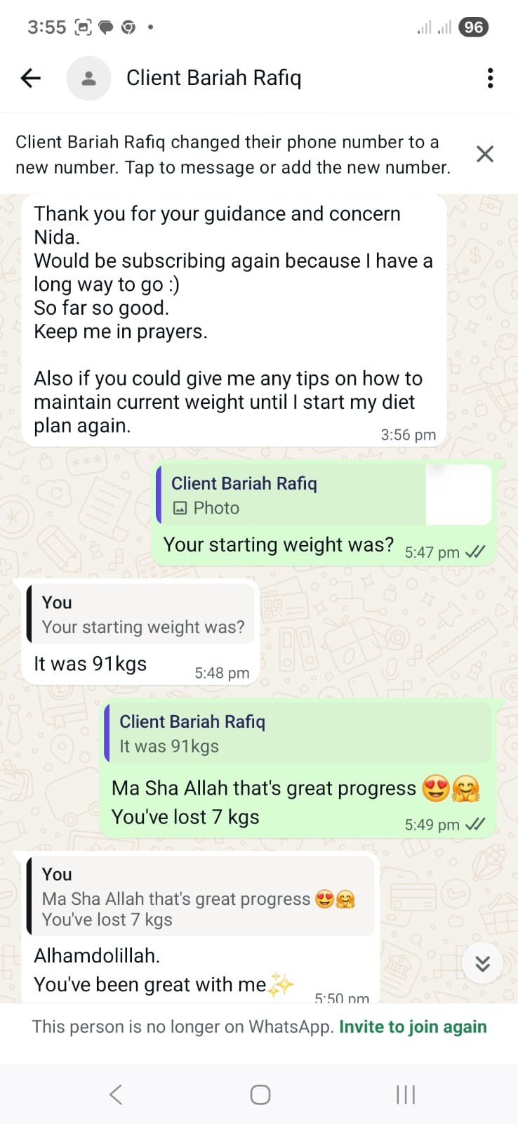 NutriZaika client result