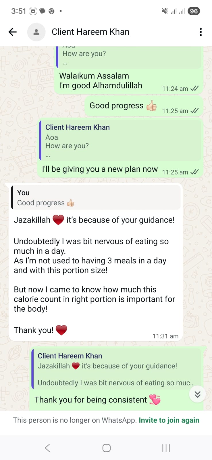 NutriZaika client result