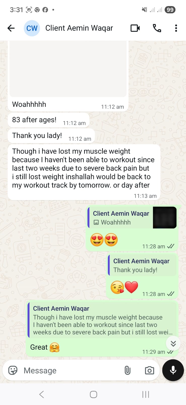 NutriZaika client result